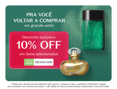 10% OFF EM ITENS SELECIONADOS