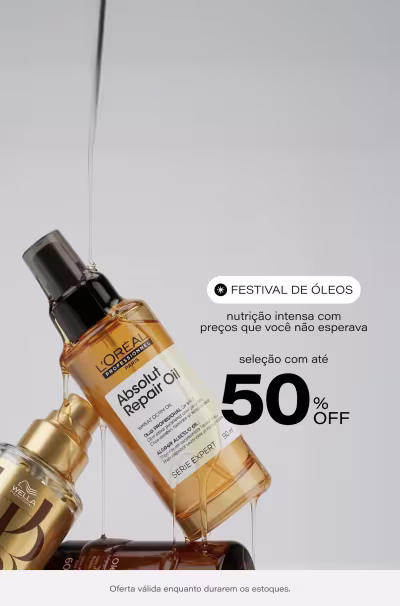 Festival de Óleos: nutrição intensa com preços que você não esperava, até 50% OFF