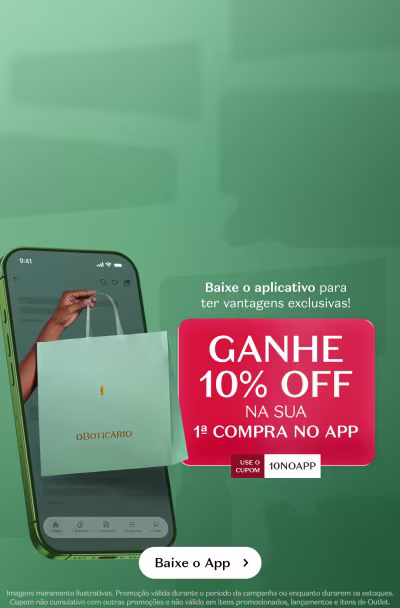 Aplicativo com vantagens exclusivas. Ganhe 10% de desconto na 1ª compra no app. Aponte a câmera para ler o QR Code e baixe o aplicativo.