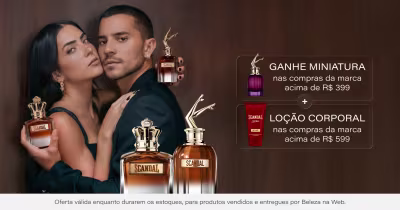 [Jean Paul Gaultier] Ganhe miniatura nas compras da marca acima de 399 + Bodylotion em Scandal acima de 599