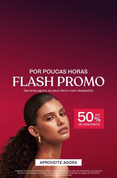 Flash promo. Seu momento de brilhar chegou. Aproveitar agora com até 50% de desconto.