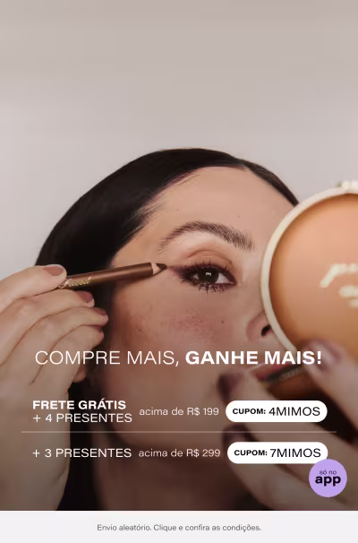 Mimos Progressivos | Ganhe Frete Grátis + 04 presentes acima de R$199 + 03 presentes acima de R$299 só no app *Vendidos e entregues por Beleza na Web