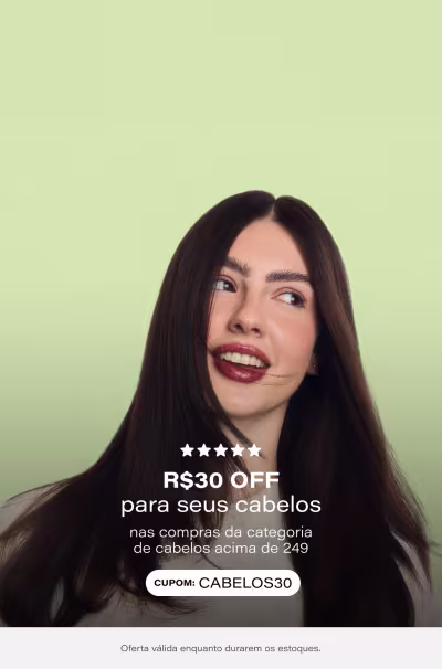 Beleza e cuidado para os seus fios | Ganhe R$30 OFF Extra nas compras da categoria de cabelos acima de R$249 *Vendidos e entregues por Beleza na Web