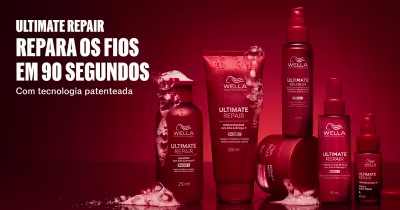 Wella Professionals Ultimate Luxe Oil, uma linha inovadora de produtos projetados para oferecer cuidados capilares luxuosos, combinando nutrição profunda e brilho incomparável.