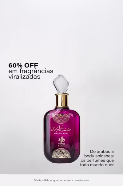Perfumes mais buscados nas redes com até 60% OFF