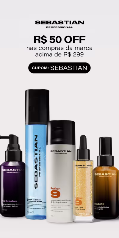 [Sebastian] Lançamento exclusivo: Potion 9 | Ganhe necessaire ARES nas compras da marca acima de R$399 + Escova modeladora Tangle Teezer nas compras da linha acima de R$349