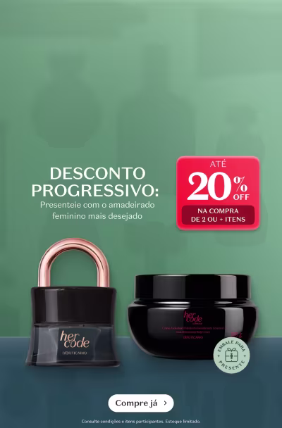 Desconto progressivo: Apresente-se com o mandeirado feminino mais desejado. Até 20% de desconto na compra de 2 ou + itens. Compre já.