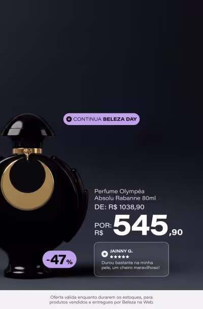 Olympéa Absolu Rabanne Parfum Intense - Perfume Feminino 80ml de: R$1038,9 por: R$545,90 *Selo: 47% OFF *Vendidos e entregues por Beleza na Web