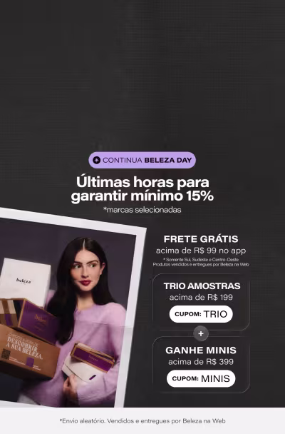 AFTER HOURS BELEZA DAY - Frete Grátis acima de R$199. Ganhe Minis para completar sua coleção nas compras acima de R$399