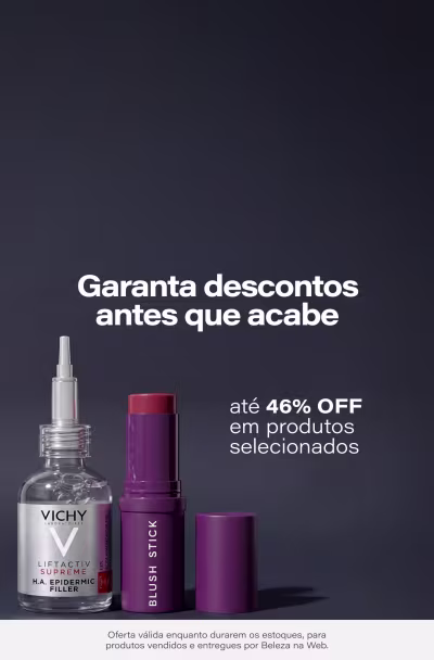 O melhor custo-benefício em um só lugar: confira a lista dos produtos com até 46% OFF *Válido para produtos vendidos e entregues por Beleza na Web