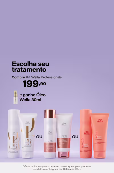 Super Batalha Wella | Kit Wella Professionals Oil Reflections *Selo de 46% OFF X Kit Wella Professionals Invigo Nutri-Enrich *Selo 36% OFF X Kit Wella Professionals Fusion Duo *Selo de 46% Por R$199,90 + Ganhe Óleo 30ml. *Vendido e entregue por Beleza na Web