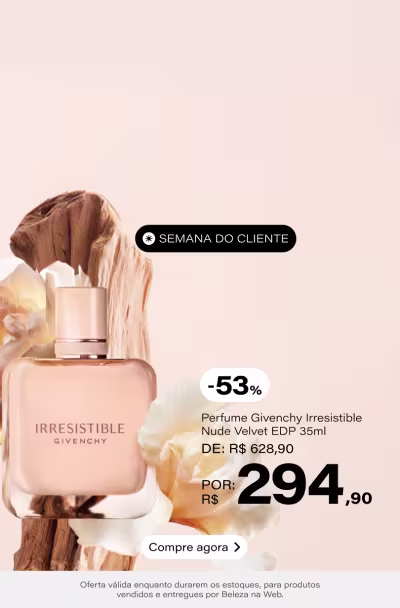 Irresistible Nude Velvet Givenchy Eau De Parfum - Perfume Feminino 35ml De: R$ 628,9 Por: R$ 294,9 Selo: 53% OFF *Vendidos e entregues por Beleza na Web
