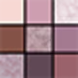 Paleta de sombras de olhos da marca Essence, com 10 tons em tons de rosa, cinza e marrom.