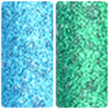 Kit Colormake Gel Glitter Azul e Verde (2 Produtos)