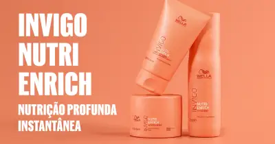 Wella Professionals Invigo Nutri-Enrich apresenta uma linha inovadora de produtos especialmente formulados para nutrir e revitalizar os cabelos secos e desgastados