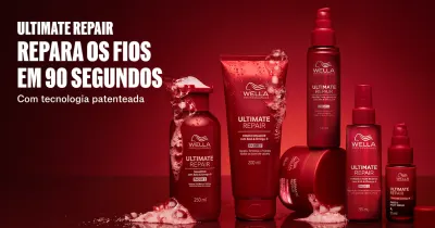 Wella Professionals Ultimate Luxe Oil, uma linha inovadora de produtos projetados para oferecer cuidados capilares luxuosos, combinando nutrição profunda e brilho incomparável.