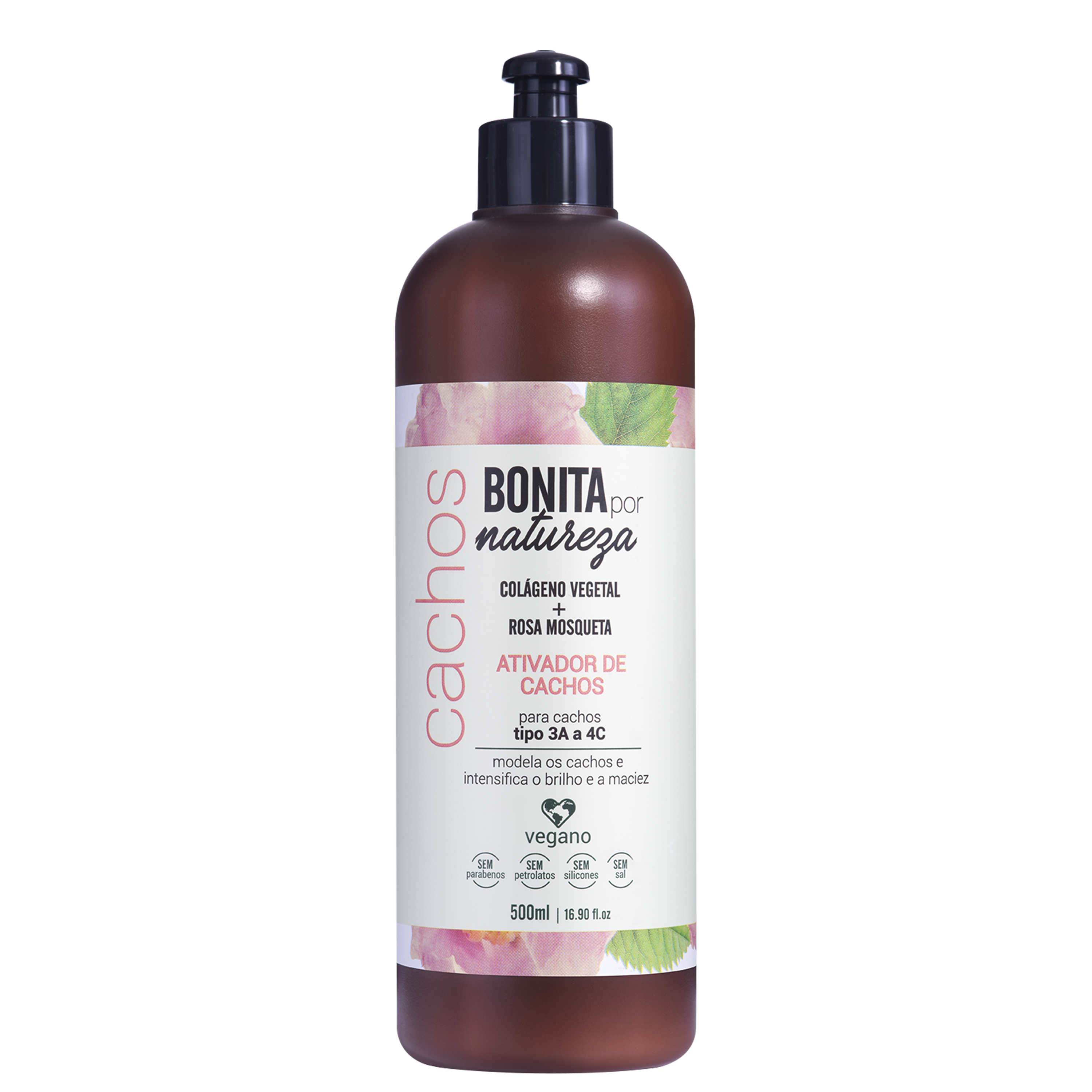 Bonita por Natureza Cachos 3A a 4C - Ativador de Cachos 500ml