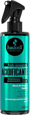 Fluido Reconstrutor Acidificante Haskell Resistência e Alinhamento, 200ml.