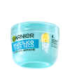 Hidratante Facial Garnier Toque Seco Antiacne 85g em um pote redondo azul.