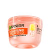 Hidratante Facial Garnier Toque Seco Antissinais 85g em um pote cor coral.
