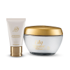 Combo Lily: Creme Acetinado Hidratante Desodorante Corporal 250g + Creme Para Mãos 50g Menor preço em Combo Lily: Creme Acetinado Hidratante Desodorante Corporal 250g + Creme Para Mãos 50g