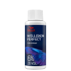 Frasco branco da linha Welloxon Perfect da Wella Professionals, contendo um creme revelador de 6% de peróxido de 20 volumes. O rótulo apresenta o nome do produto em destaque e informações sobre sua composição.