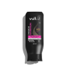 O produto apresentado é um condicionador intensivo da marca Vult, com 200 ml de volume. A embalagem é preta, com o logotipo da marca Vult em destaque. O rótulo também destaca a tecnologia "HD Ação Profunda" do produto.