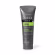 Frasco de shampoo masculino da marca Siàge, na cor cinza com detalhes verdes, com rótulo destacando "Cabelo e Barba" e "Limpeza Energizante".