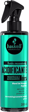 Fluido Reconstrutor Acidificante Haskell Resistência e Alinhamento, 200ml.