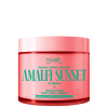 Frasco de creme corporal da marca Skelt, com embalagem rosa e rótulo verde destacando o nome "Amalfi Sunset" e informações sobre o produto.