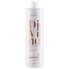 Frasco branco da linha Divine da marca Braé, contendo condicionador antifrizz para cabelos brilhantes e lisos. O rótulo apresenta o nome do produto "Divine" em letras grandes e douradas.
