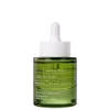 Frasco de vidro verde com conta-gotas branco contendo um soro facial da marca Korres, com rótulo indicando "Velvet Skin Drink" e ingredientes como Resveratrol e Santorini Grape.