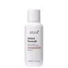 Frasco branco de 80 ml do shampoo anti-frizz Velvet Smooth da Keune, com rótulo preto destacando o nome do produto e o extrato de tulipa como ingrediente.