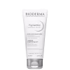 Frasco branco de 75 ml da linha Pigmentbio da Bioderma, com rótulo em preto e cinza indicando "Sensitive areas" e "Targeted brightening care" para áreas escuras e de atrito.