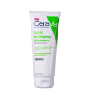 Tubo branco e verde da linha CeraVe, contendo 200 ml de Loção de Limpeza Hidratante para pele normal a seca. Apresenta rótulo com informações sobre os ingredientes e benefícios do produto.