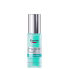 Frasco de sérum hidratante da marca Eucerin, com rótulo em azul claro e texto "Hyaluron-Filler + 3x Effect Serum Hydra Boost" em branco.