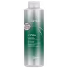 Frasco de condicionador volumizante Joico Joifull, com embalagem em tons de verde e branco, contendo 1 litro do produto. O rótulo destaca o "Selo de Originalidade World Comexx" e a promessa de dar volume e maciez aos cabelos.