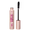 Na imagem um rímel volumador Eudora aberto. Na sua embalagem cilíndrica na cor rosa pêssego está escrito "Bomb Volumaço Soul". Ao lado está o pincel da máscara, com cerdas com um design volumoso e espesso em preto.