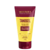 Tubo de gel creme hidratante da marca Bio Extratus, com rótulo em vermelho e amarelo, contendo a descrição "Tanogel - Gel com tutano, fixação leve" e informações sobre o produto.