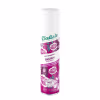 Shampoo seco da marca Batiste, com o nome "Blush" impresso no rótulo. O texto no rótulo indica que o produto é um shampoo seco que refresca os cabelos sem a necessidade de lavá-los.