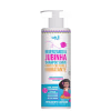 Frasco de shampoo suave Widi Care para higienizar a jubinha, com limpeza delicada e hidratante. Embalagem branca com detalhes coloridos, contendo 300 ml do produto aprovado para pediatria e 100% vegano.