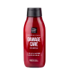 Frasco vermelho de shampoo da linha Damage Care da marca Mise en Scène, com rótulo preto destacando o nome do produto e a indicação de ser um shampoo de proteína.