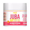 Manteiga de óleo de karité (butter oil) embalada em um pote plástico branco com detalhes em vermelho e amarelo. A embalagem tem formato cilíndrico e contém 500g. O rótulo destaca que é um tratamento nutritivo intensivo à base de óleo de girassol.
