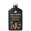 Frasco preto de shampoo hidratante "Morte Súbita" da marca Lola From Rio, com rótulo destacando ingredientes.