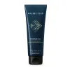Bisnaga azul marinho com tampa preta, letras brancas e detalhe amarelo contendo 250g de shower gel cabelo e corpo da marca Malbec Club.