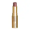Batom preenchedor na cor Marrom Nude Chic da marca Make B. Hyaluronic em tubo dourado com letras pretas.