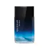 Vidro em formato quadrado com degradê em tons de azul e letras bege contendo 100ml de desodorante colônia Quasar Deep Blue.