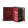 Paleta de maquiagem multifuncional Quem Harry Potter Disse, Berenice? em formato de livro na cor vinho com ilustrações em um tom mais claro e diversas cores diversificadas para todos os estilos de maquiagem.