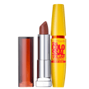 Kit Maybelline Lips and Eyes Make Up Nude (2 produtos)