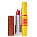 Kit Maybelline The Colossal Color Sensational Vermelho (2 produtos)